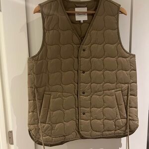 Madewell Quilted Tan Vest